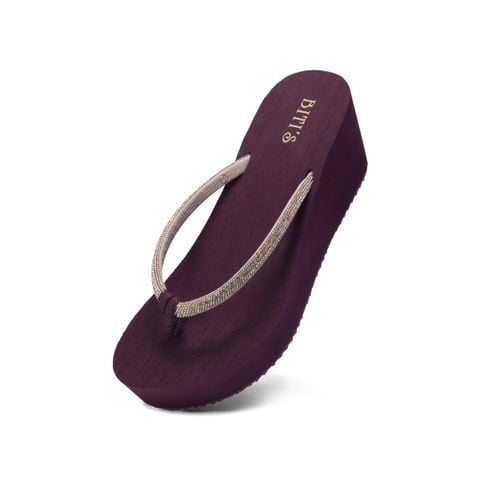  Dép Xốp Biti's Nữ Màu Đỏ Đậm BXW016700DOD 