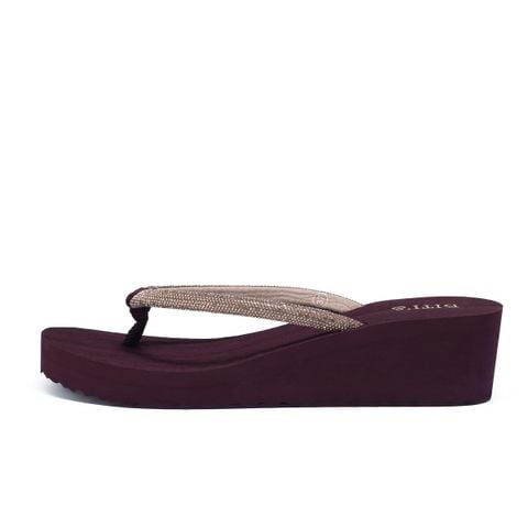  Dép Xốp Biti's Nữ Màu Đỏ Đậm BXW027100DOD 