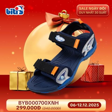  Sandal Biti's bé Trai Màu Xanh Nhớt BYB000700XNH 