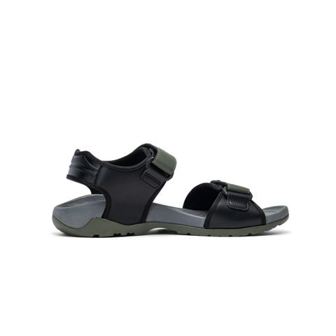 Sandal nam Bitis Zoom màu rêu quai si thun nubuck êm mềm phối gầm đế cao su chống trượt chính hãng BYM000600REU