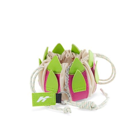 Ví nữ Bitis Hunter Thanh Long màu hồng da Simili siêu nhẹ 50g kích thước 8.5x8cm HAKU00100HOG chính hãng