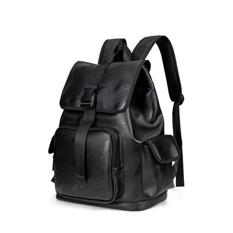 Balo Bitis Hunter Label màu đen da si cao cấp in Monogram H kích thước 42x32cm HBBM02000DEN chính hãng