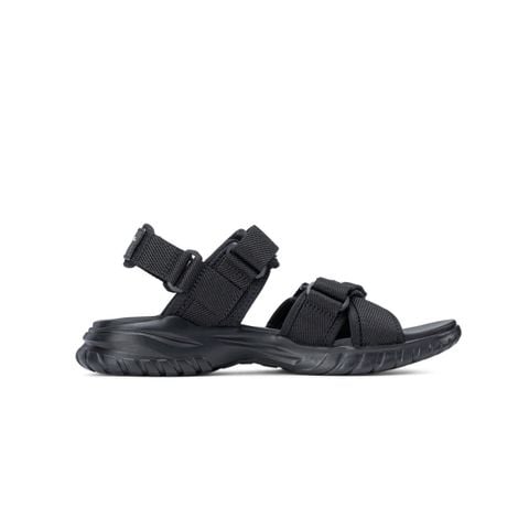 Giày sandal nam Biti's Hunter City màu đen full quai lưới dệt phối si thun co giãn chính hãng HEM002500DEF