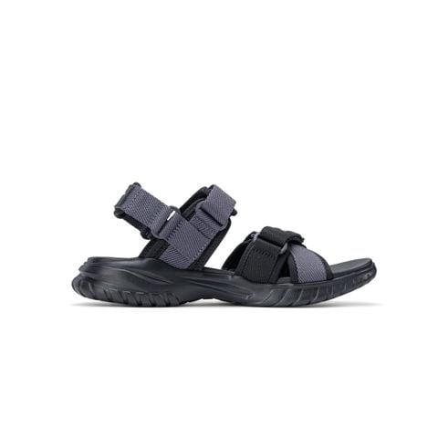 Giày sandal nam Biti's Hunter City màu đen phối xám đậm quai lưới dệt si thun co giãn chính hãng HEM002500DEN