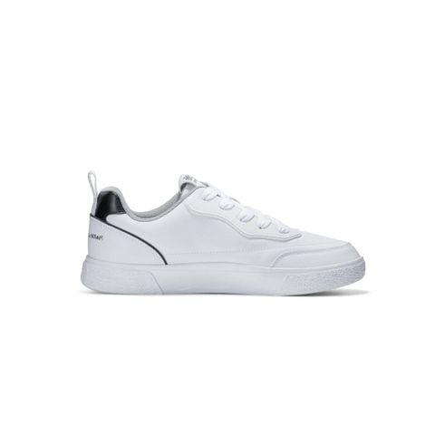 Giày thể thao nam Bitis Hunter Street màu trắng quai da si PU đế cao su đúc chống trượt HSM008602TRG chính hãng