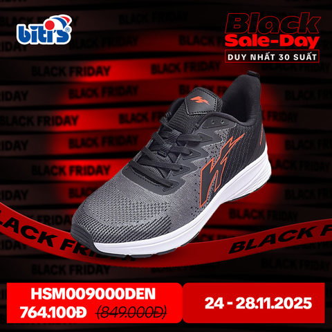  Giày Thể Thao Biti's Hunter Core Nam Màu Đen HSM009000DEN 
