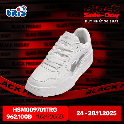  Giày Thể Thao Biti's Hunter Litedash Nam Màu Trắng HSM009701TRG 