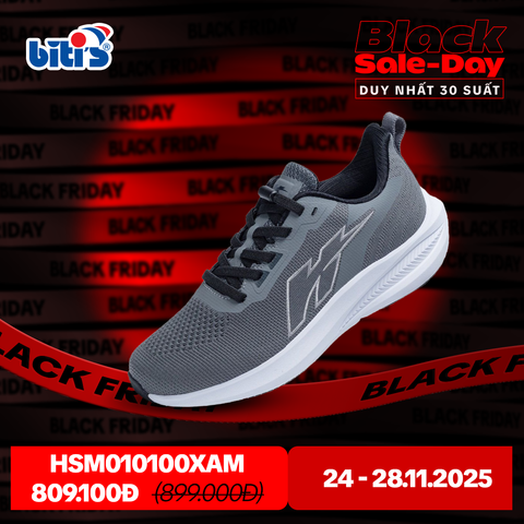  Giày Thể Thao Biti's Hunter Core Nam Màu Xám HSM010100XAM 