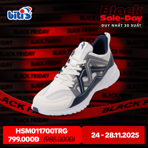  Giày Thể Thao Biti's Hunter X Nam Màu Trắng HSM011700TRG 