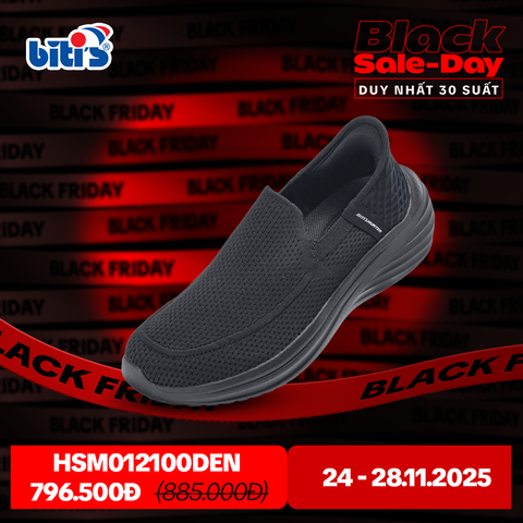  Giày Thể Thao Biti's Hunter Hand Free Nam Màu Đen HSM012100DEN 