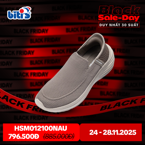  Giày Thể Thao Biti's Hunter Hand Free Nam Màu Nâu HSM012100NAU 