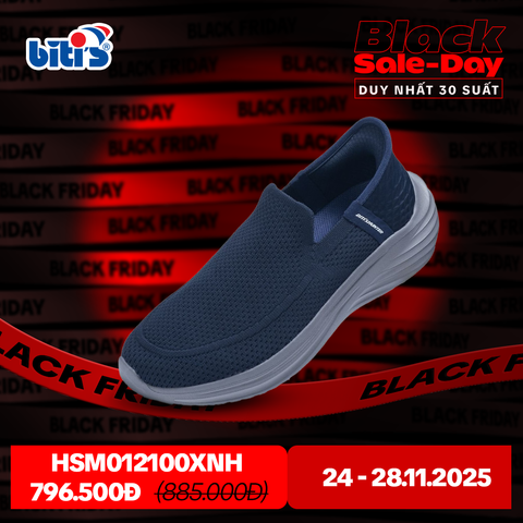  Giày Thể Thao Biti's Hunter Hand Free Nam Màu Xanh Nhớt HSM012100XNH 
