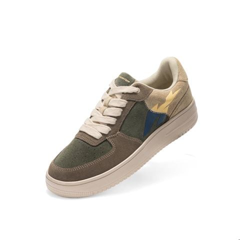 Giày thể thao nam Bitis Hunter Còn Gì Dùng Đó màu nâu chất liệu da lộn phối si nubuck đế IP siêu nhẹ HSM012600NAU