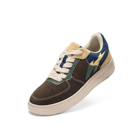 Giày thể thao nam Bitis Hunter Còn Gì Dùng Đó màu xanh dương da lộn phối si nubuck đế IP siêu nhẹ HSM012600XDD