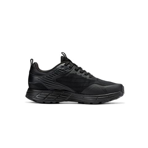 Giày thể thao nam Bitis Hunter Verse màu đen quai dệt Jacquard phối da si đúc đế Phylon siêu nhẹ HSM014500DEN chính hãng