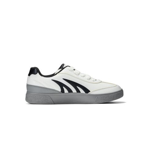 Giày thể thao nam Bitis Hunter màu đen quai da si PU phối da si nubuck sọc đen đế cao su đúc HSM015800DEN chính hãng