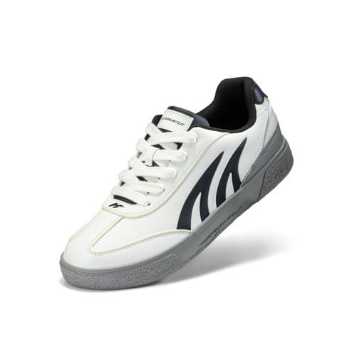 Giày thể thao nam Bitis Hunter màu đen quai da si PU phối da si nubuck sọc đen đế cao su đúc HSM015800DEN chính hãng