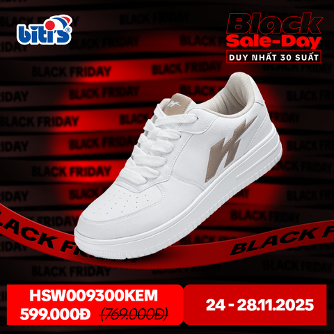  Giày Thể Thao Biti's Hunter Nữ Màu Kem HSW009300KEM 