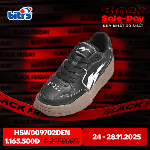  Giày Thể Thao Biti's Hunter Litedash Nữ Màu Đen HSW009702DEN 