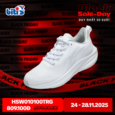  Giày Thể Thao Biti's Hunter Core Nữ Màu Trắng HSW010100TRG 