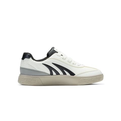 Giày thể thao nữ Bitis Hunter màu đen quai da si PU phối si nubuck sọc đen đế cao su đúc HSW015800DEN chính hãng
