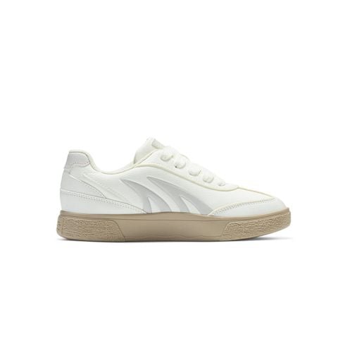 Giày thể thao nữ Bitis Hunter màu xám quai da si PU phối si nubuck sọc xám đế cao su đúc nâu gum HSW015800XAM chính hãng