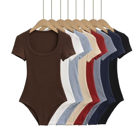  Bodysuit Cổ Tròn Rộng 7681 