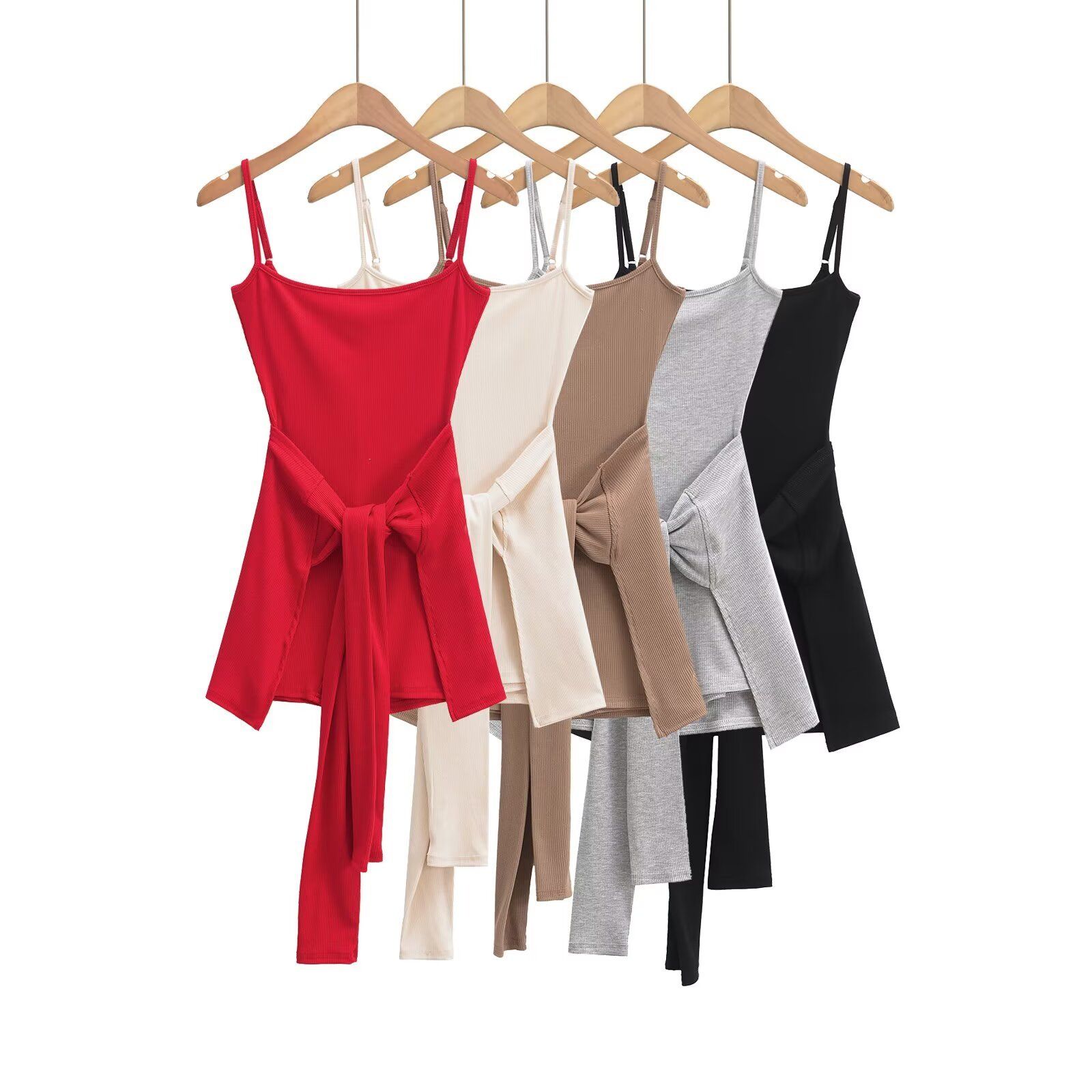 Jumpsuit Đùi & Khăn Cột 7699