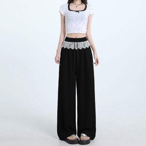  Quần Ống Rộng Lưng Thun 7708 