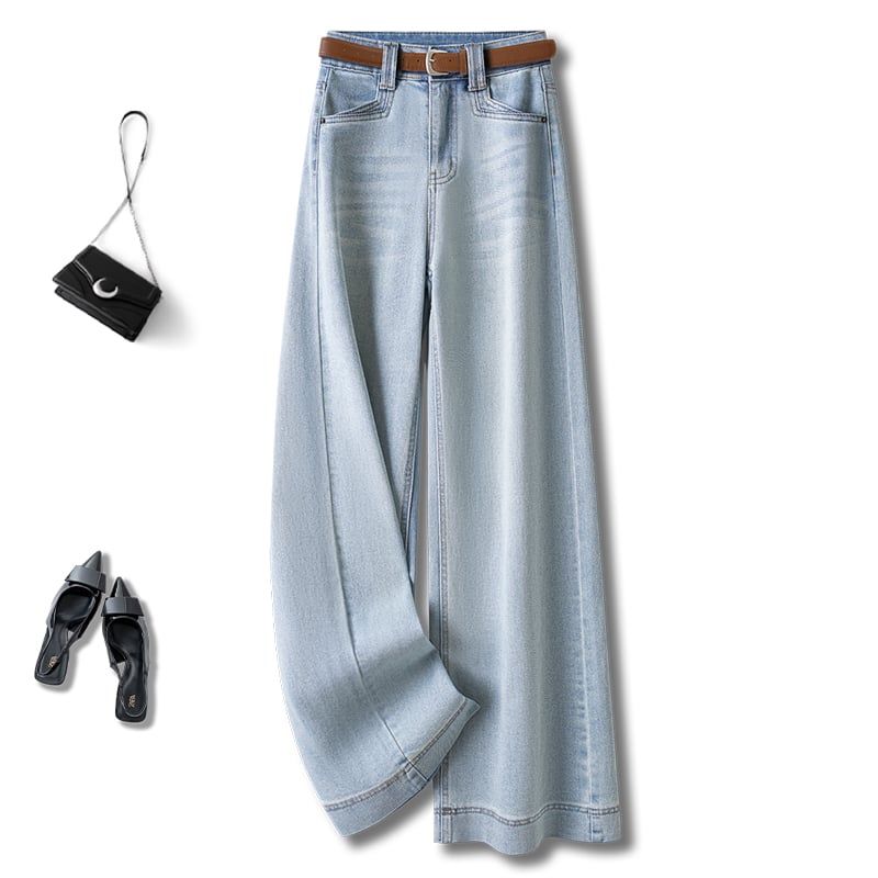 Quần Jean Mềm Ống Rộng 7722