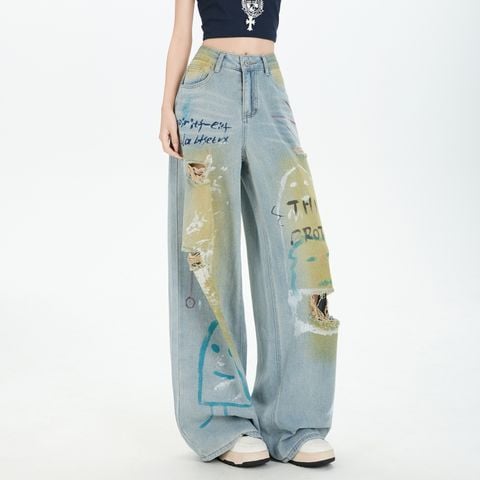  Quần Jean Ống Rộng 7732 