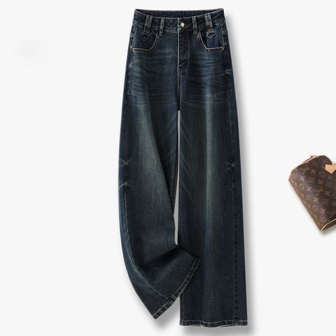  Quần Jean Suông Mềm 7753 