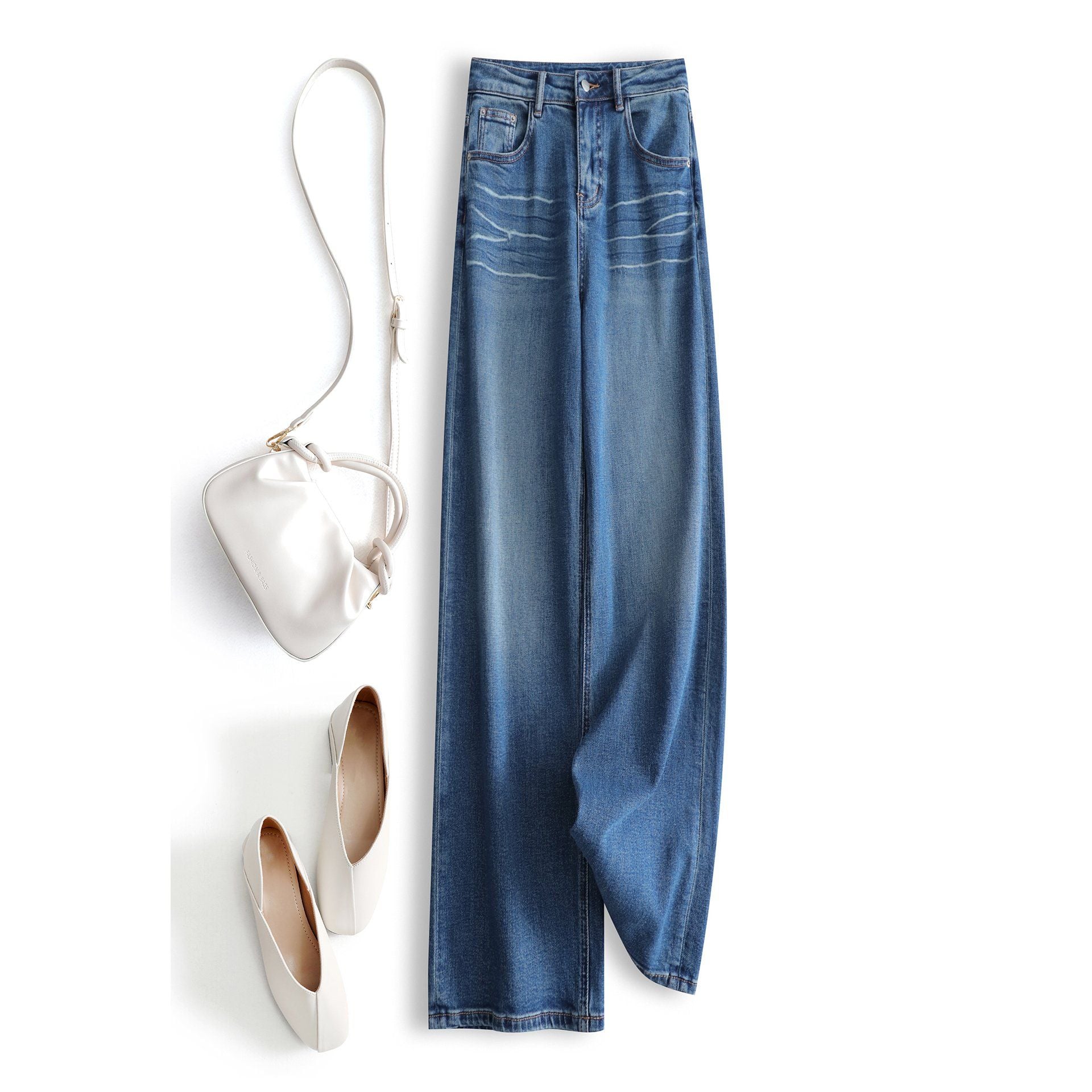 Quần Jean Suông Mềm 7755