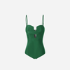 Swimsuit 2 Dây Cắt Khoét Chân Ngực Tinh Tế 7784