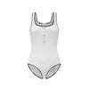 Swimsuit Phối Khuy Dọc Viền Răng Cưa 7836