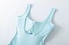 Bodysuit Cổ U Dáng Basic Ôm 7864