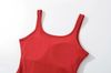 Bodysuit 2 Dây Dáng Cắt Hông Cao 7866