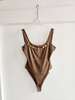 Bodysuit Cổ U Đính Phụ Kiện Kim Loại 7870