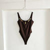 Bodysuit Cổ U Đính Phụ Kiện Kim Loại 7870