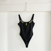 Bodysuit Cổ U Đính Phụ Kiện Kim Loại 7870