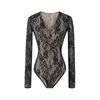 Bodysuit Ren Cổ V Phối Khóa Kéo 7877