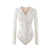 Bodysuit Ren Cổ V Phối Khóa Kéo 7877