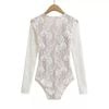 Bodysuit Ren Cổ V Phối Khóa Kéo 7877