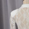 Bodysuit Ren Phối Cổ Satin Kèm Cà Vạt 7878