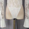 Bodysuit Ren Phối Cổ Satin Kèm Cà Vạt 7878