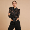 Bodysuit Ren Phối Cổ Satin Kèm Cà Vạt 7878
