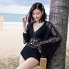 Set Swimsuit Phối Ren Kèm Áo Khoác Đi Biển 7880