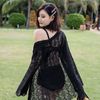 Set Swimsuit Phối Ren Kèm Áo Khoác Đi Biển 7880