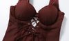 Set Swimsuit Phối Ren Kèm Áo Khoác Đi Biển 7881