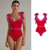 Swimsuit 2 Dây Phối Nơ Bản Lớn 7883